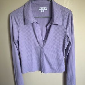 Purple Collared Longsleeve